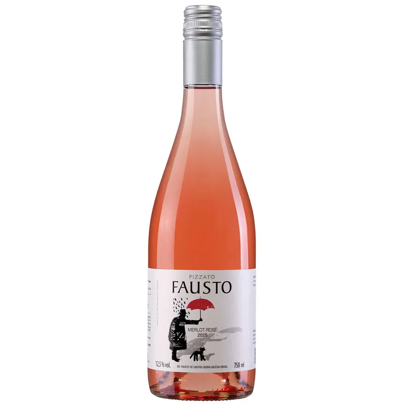 Vinho Pizzato Fausto Merlot Rosé 2023