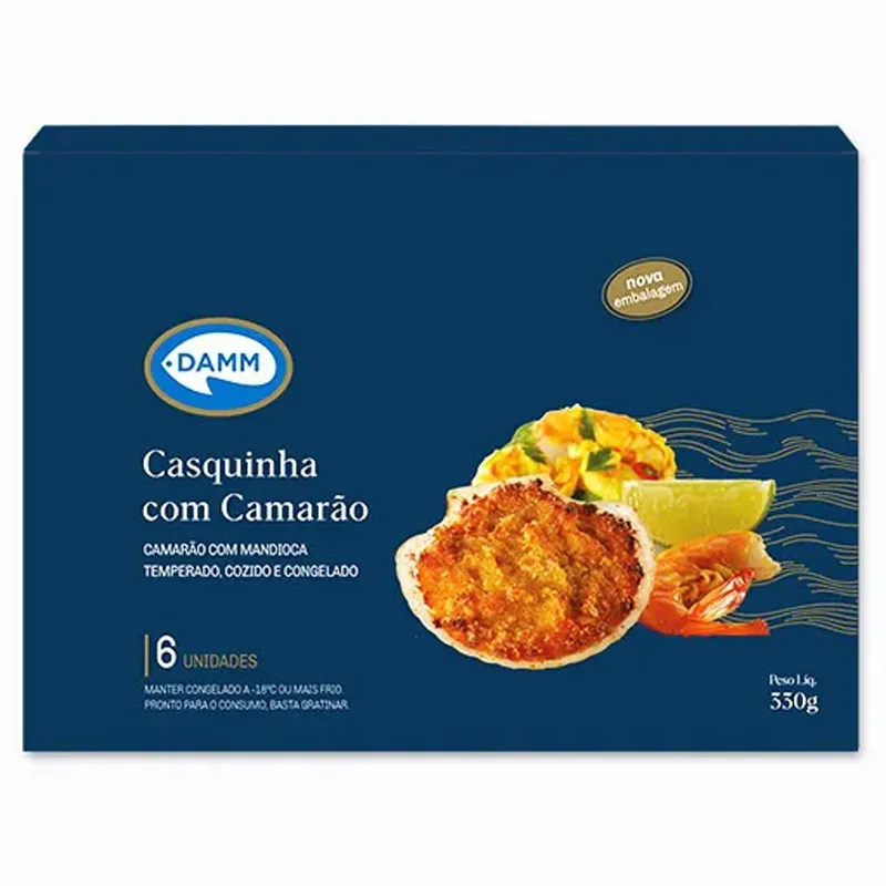 Casquinha com Camarão Damm 6un 330g
