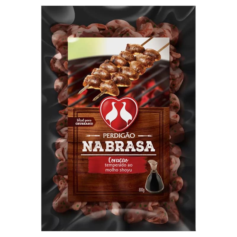 Coração de Frango Temperado ao Molho Shoyu Nabrasa Perdigão 800g